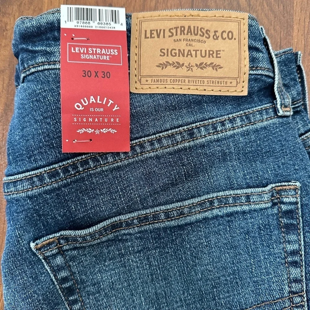 Men's Slim Straight Jeans - Blue